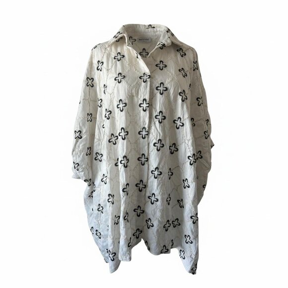 Italian Linen-Blend Beach Cover-Up Top | Made in Italy - Picture 9 of 9